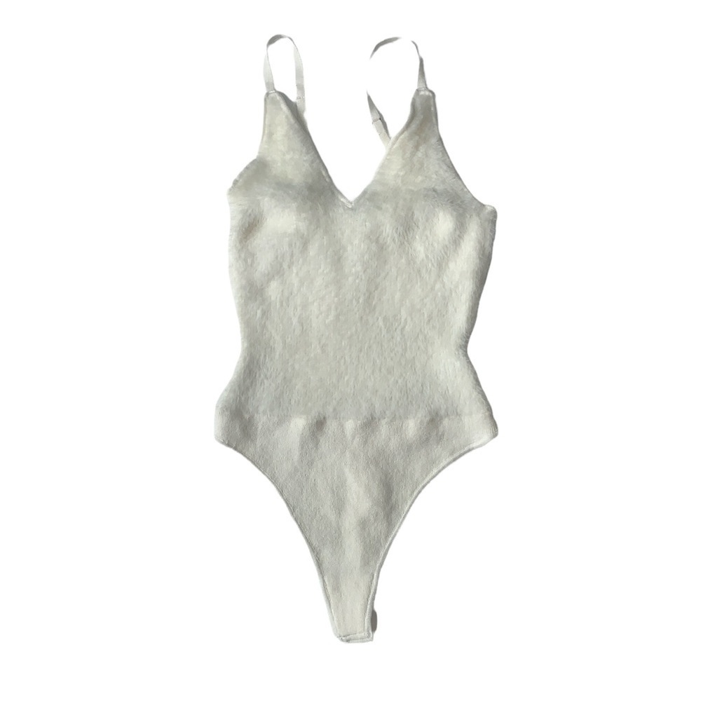 Free People‎ Knitted Ivory Bodysuit